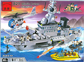 Конструктор военный крейсер  Brick аналог лего lego 843 детали арт. 821