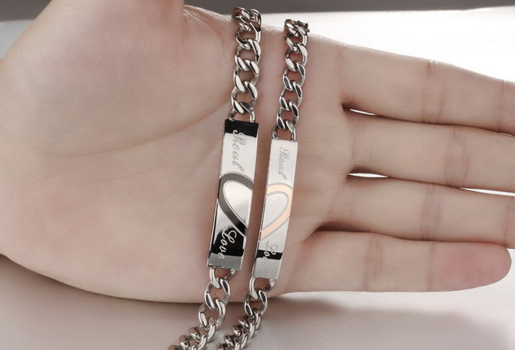 Парные браслеты с гравировкой "Настоящая любовь" - фото 3 - id-p41748708