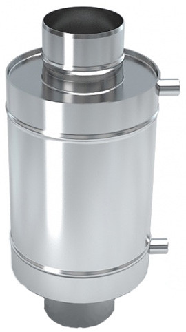 Теплообменник (регистр) для бани 6 литров на трубе ф115 нерж. (AISI 304-1.0/AISI 430-1.0)