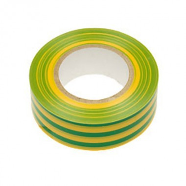 Лента изоляционная Lexton 25m/19mm желто-зеленая (LX) - фото 1 - id-p40069387