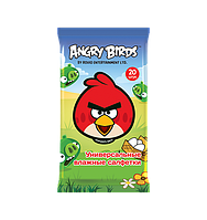 Универсальные влажные салфетки Angry Birds