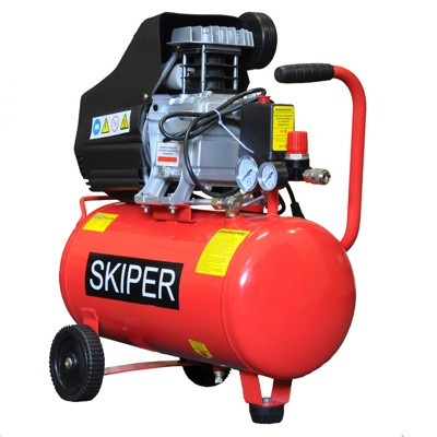 Компрессор Skiper IBL50V, 2,2 кВт, 50 л, 8 бар, 2 цилиндра, 400 л/мин, 38 кг - фото 1 - id-p41922306