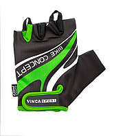 Велоперчатки Vinca sport VG 949 black/green