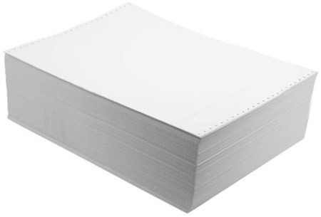 Бумага перфорированная в стопе Starless 420мм×12'', 80г/м², неотрывная - фото 1 - id-p42010577