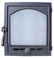 Дверка топочная герм. "Онего" крашеная со стеклом ДТГ-8АС RLK 6210, фото 1