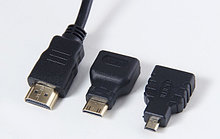Переходники, адаптеры HDMI, mini HDMI, micro HDMI, DisplayPort, DVI, VGA, SKART, RCA, Toslink