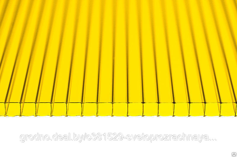 Поликарбонат 10 мм желтый 2,1x6м