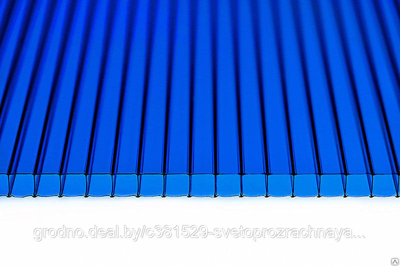 Поликарбонат 16 мм синий 2,1x6м - фото 1 - id-p42185616