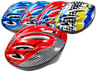 Шлем защитный взрослый, размер M - L, синий, красный - фото 3 - id-p37433425
