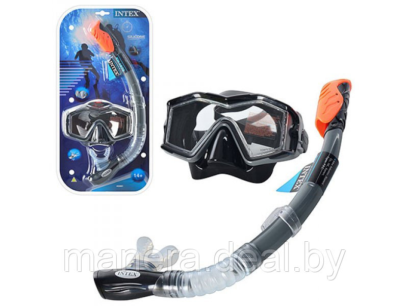 Набор для плавания Explorer Pro (маска, трубка) (SUN)