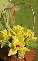 Корзинка желтых роз, фото 2