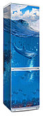 Наклейка на холодильник с изображение дельфина