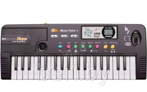 Детский синтезатор пианино MQ 801 USB, с микрофоном