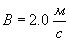 В = 2.0 м/с