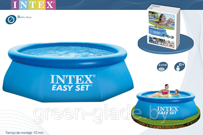 Бассейн надувной Intex 28110 Easy Set 244x76 см - фото 1 - id-p1589027