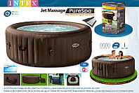 Надувное джакузи Intex 28422 Jet Massage PureSpa 196(145)х71см, кругл., пузырьк. массаж, сист. умягч. воды