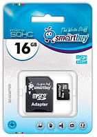 Карта памяти SmartBuy micro SDHC 16GB (SD адаптер, class 10)