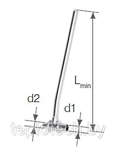 Тройник латунный с трубкой Cu Ø15 KAN-term Push (Польша) L750, редукц:14×2 / 12×2 прав. - фото 1 - id-p43675048