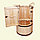 Овальная фитобочка (кедровая бочка) со скошенной крышей для профессионального использования, фото 3