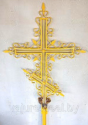 Крест кованый ритуальный №15 - фото 1 - id-p42516281