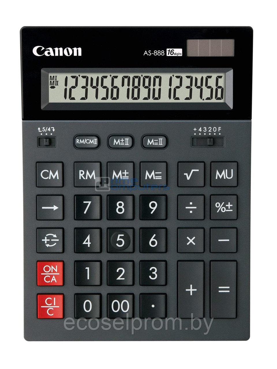 Калькулятор бухгалтерский Canon AS-888 Черный 16-разр.