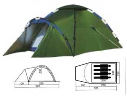 Палатка туристическая MERAN 4 - фото 1 - id-p42565077