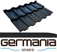 Металлочерепица Blachotrapez Germania Simetric (модульная) Ice Crystal "Эффект инея (Польша) 35Лет