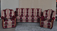 Перетяжка и ремонт мягких углов (диван и 2 кресла)