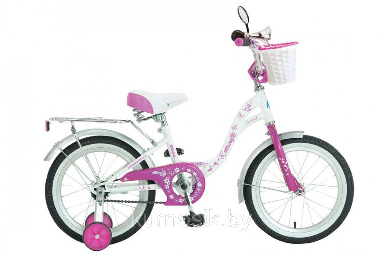 Детский Велосипед Novatrack Butterfly 16" от 3 до 5 лет розовый, фото 1