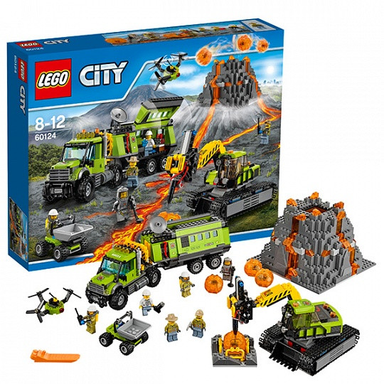 Конструктор Лего 60124 База исследователей вулканов Lego City