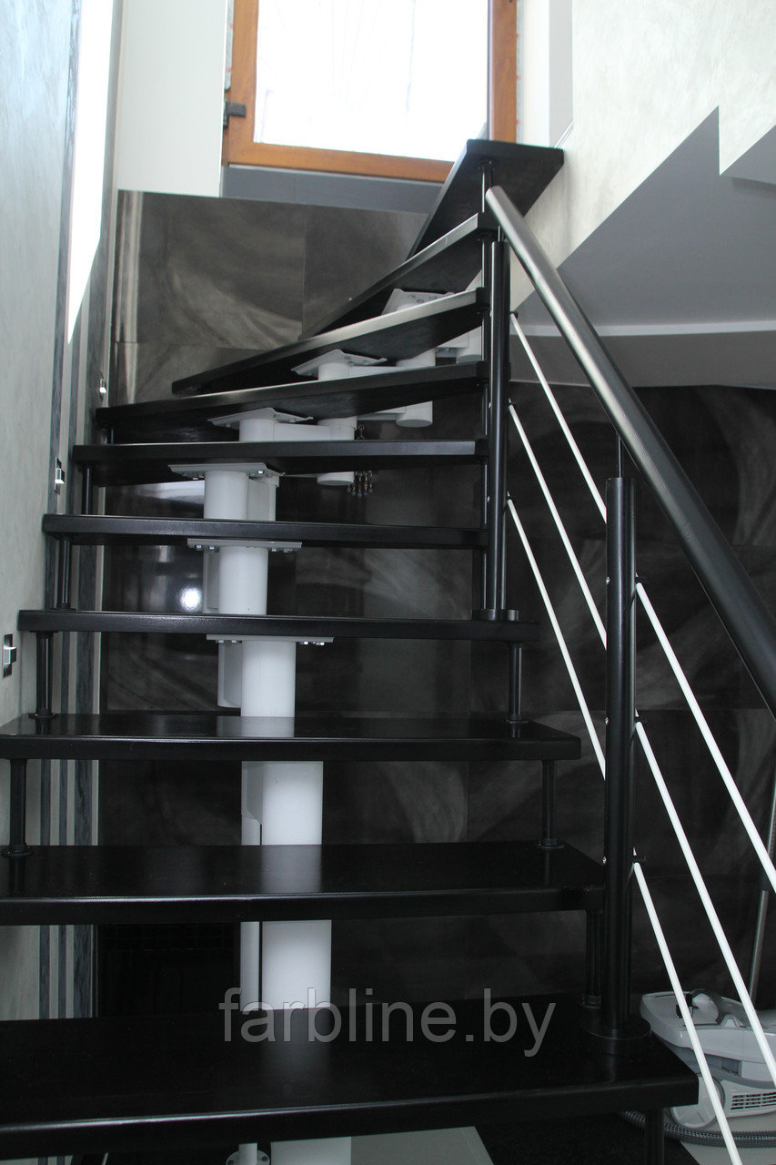 Модульная лестница, лестница в дом на 14 ступеней - фото 6 - id-p6530842