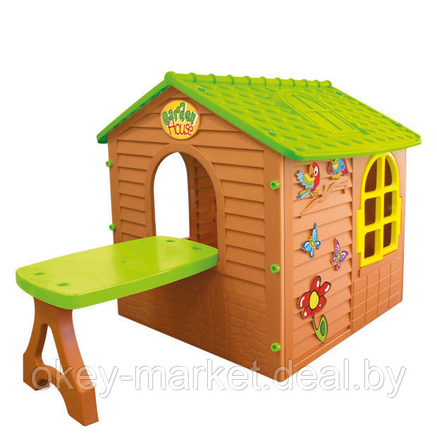 Детский игровой домик Mochtoys 11045 со столиком - фото 1 - id-p42867478