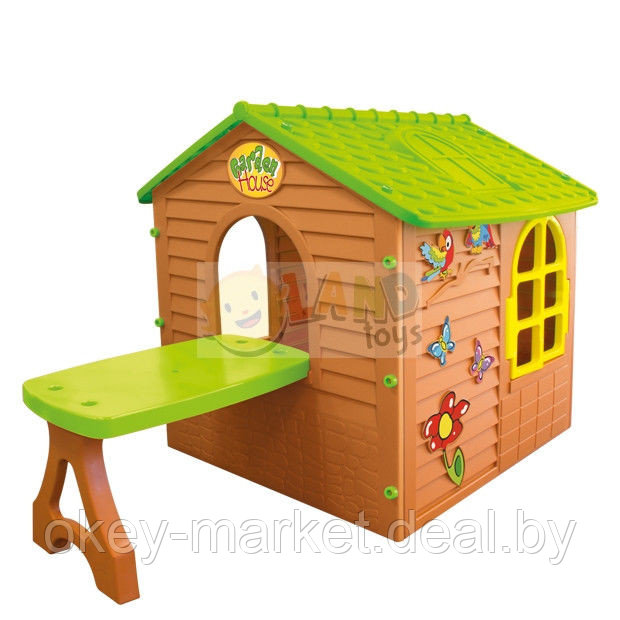 Детский игровой домик Mochtoys 11045 со столиком - фото 2 - id-p42867478