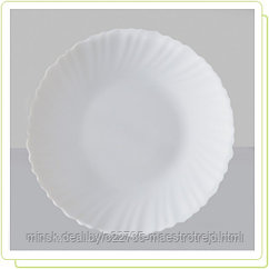 Тарелка White жаропрочное стекло 22,5 см Mr-30968-03  Maestro
