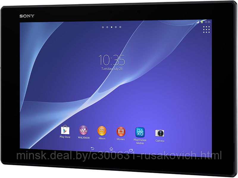 Дисплейный модуль Sony TABLET Z2 SGP512 черный (оригинал)