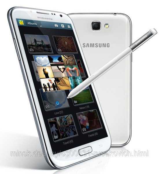 Дисплейный модуль SAMSUNG N7100 galaxy note ii белый/серый/голубой в корпусе