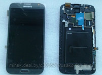 Дисплейный модуль SAMSUNG N7100 galaxy note ii белый/серый/голубой в корпусе, фото 3