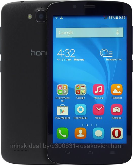 Дисплейный модуль HUAWEI HONOR 3C hol-u19 LIGHT черный