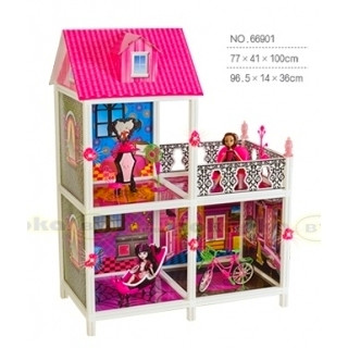 Домик Монстр Хай Monster High для кукол 3 комнаты + балкон, 100 см. - фото 2 - id-p42991767