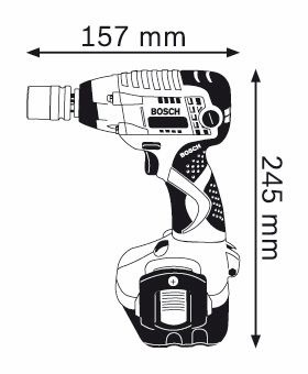 Аккумуляторный ударный гайковёрт - BOSCH GDS 12 V Professional - фото 2 - id-p1551777