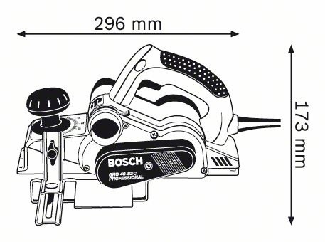 Рубанок - BOSCH GHO 40-82 C Professional - фото 2 - id-p1552288