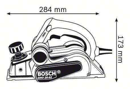 Рубанок - BOSCH GHO 26-82 C Professional - фото 2 - id-p1552306