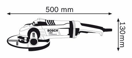 Угловая шлифмашина - Bosch GWS 22-180 LVI - фото 2 - id-p1557260