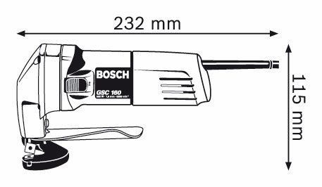 Ножницы по металлу - BOSCH GSC 160 - фото 2 - id-p1559674