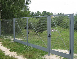 Ворота из сетки рабица 1,5х3,0м, фото 3