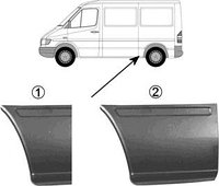 Панель ремонтная левая MERCEDES SPRINTER 1995- (26 см)