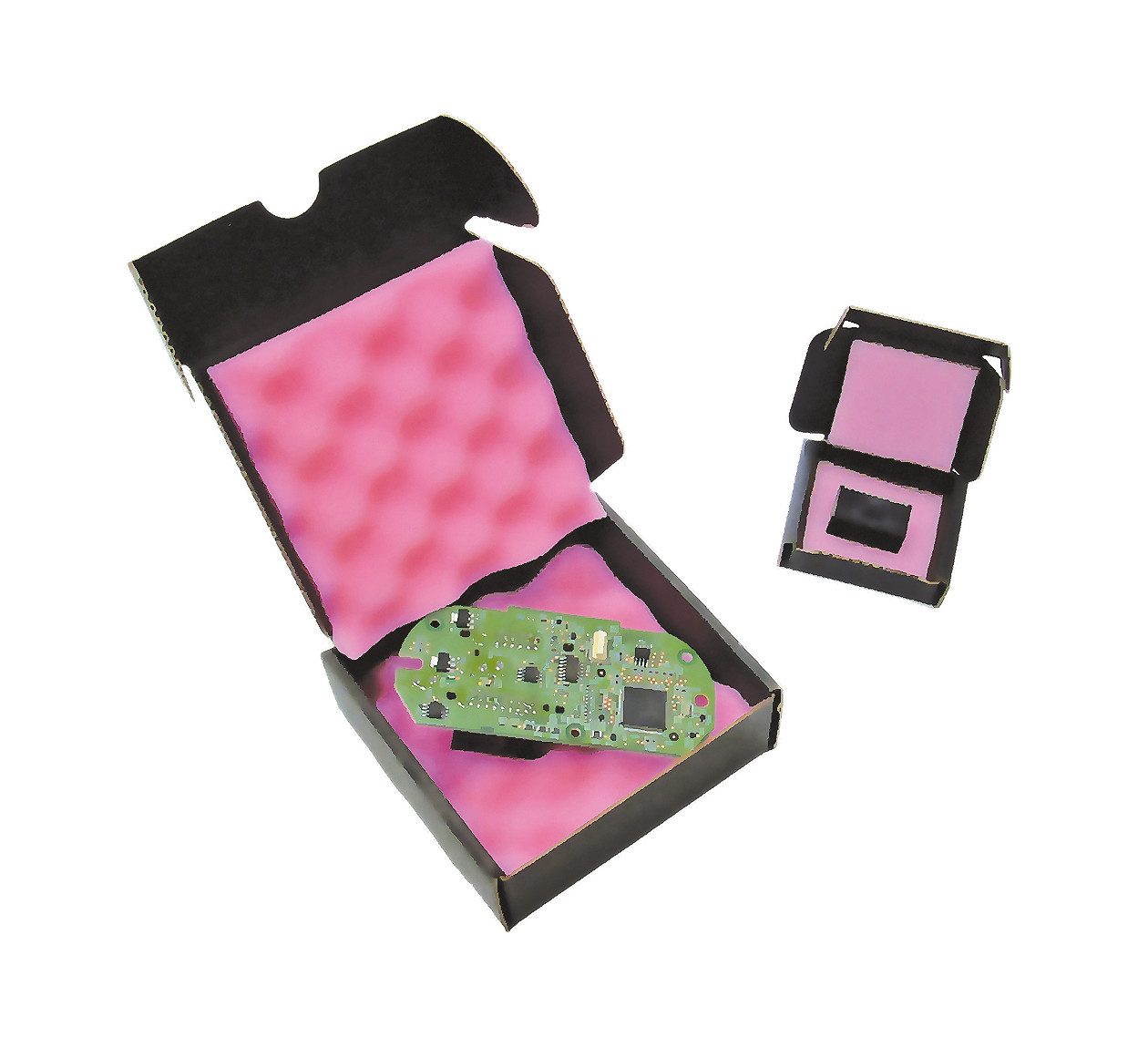 Антистатические картонные коробки с розовым поролоном внутри - фото 1 - id-p43204420