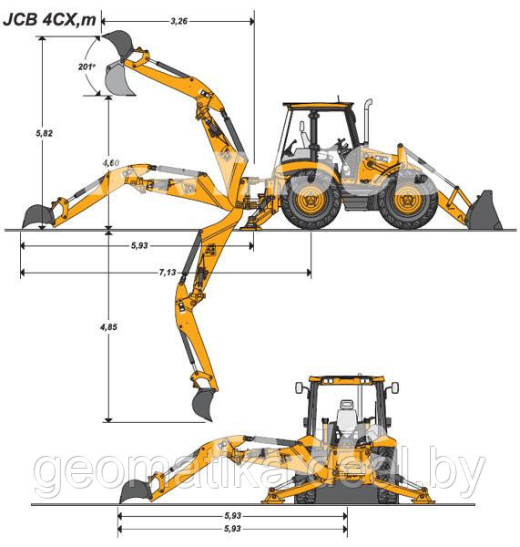 Аренда экскаватора-погрузчика JCB 4 СХ - фото 2 - id-p43212093