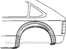 Арка крыла задняя левая OPEL KADETT D 79-84 2дв