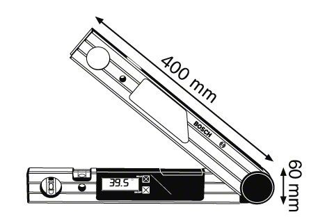 Цифровой угломер - BOSCH DWM 40 L Set - фото 2 - id-p1569118